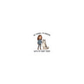 Sticker — “No Thanks, I’m Hanging With My Baby Today” Pet Mom Kiss-Cut Sticker (Husky)